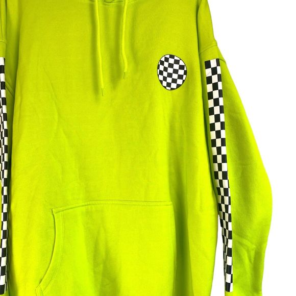ARIZONA ORIGINAL JEANS‎ HOODIE MEDIUM OVERSIZED GREEN BLACK & WHITE CHECKERED 27 - Picture 3 of 8
